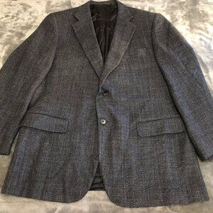 Ravazzolo Men’s Blazer-Size 52-Plaid Silk Cashmere Linen -Hand-Tailored in Italy